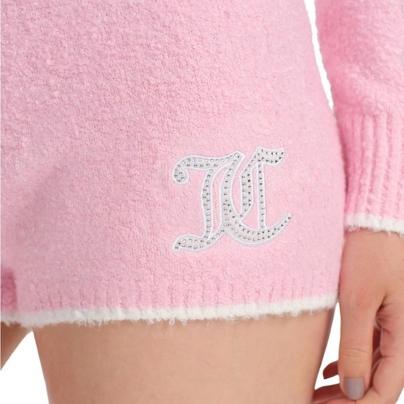 Juicy Couture Pink Athletic Shorts & Sweater - Picture 3 of 5